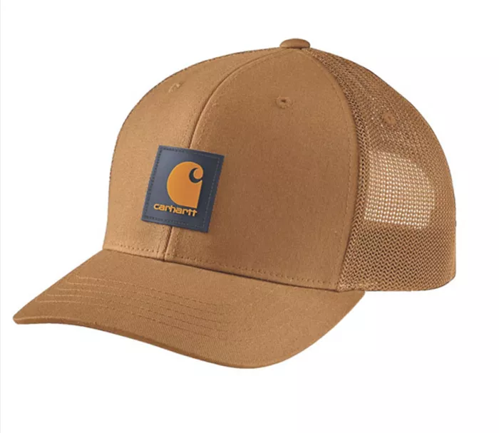 Czapka CARHARTT Twill Mesh-Back Logo Patch brown/honey