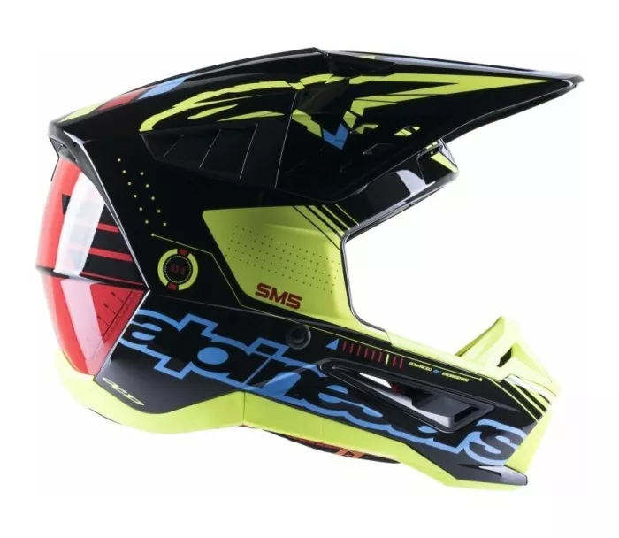 Kask motocrossowy Alpinestars S-M5 Action czarno/żółty połysk