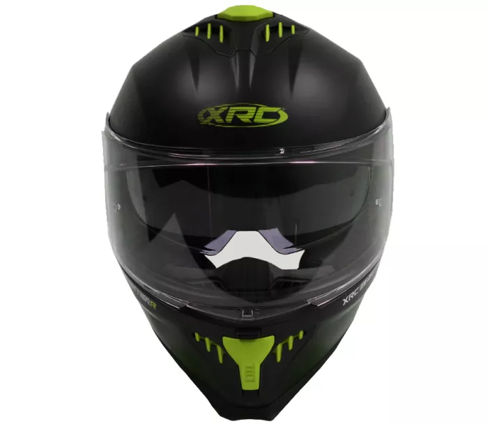 Kask motocyklowy XRC Sinister R czarny/żółty fluo rozmiar