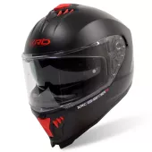 Kask motocyklowy XRC Sinister R matowy czarny/czerwony