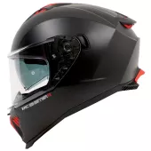 Kask motocyklowy XRC Sinister R matowy czarny/czerwony