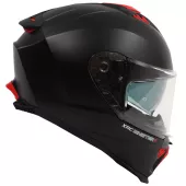 Kask motocyklowy XRC Sinister R matowy czarny/czerwony