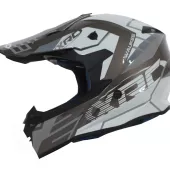 Kask motocrossowy XRC MX Waukee szary/ciemnoszary/biały