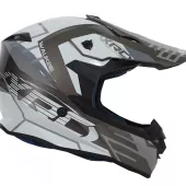 Kask motocrossowy XRC MX Waukee szary/ciemnoszary/biały