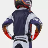 Dziecięca koszulka MX Alpinestars Youth Racer Hoen w kolorze szarym/pomarańczowym/czarnym