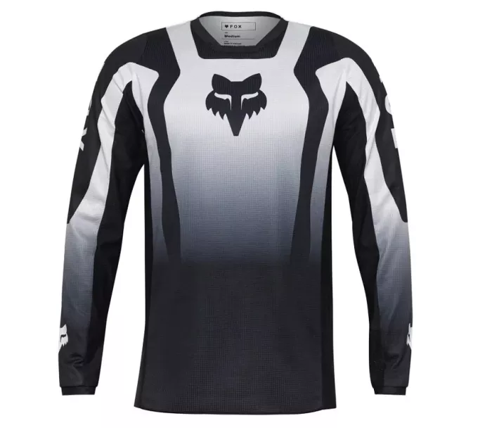 Koszulka motocrossowa Fox Lean Jersey Black/White