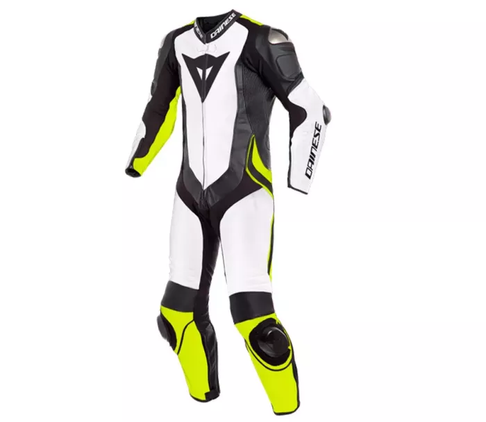 Kombinezon motocyklowy Dainese LAGUNA SECA 4 BIAŁY / CZARNY / ŻÓŁTY FLUO rozmiar 58