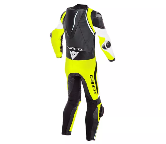 Kombinezon motocyklowy Dainese LAGUNA SECA 4 BIAŁY / CZARNY / ŻÓŁTY FLUO