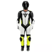 Kombinezon motocyklowy Dainese LAGUNA SECA 4 BIAŁY / CZARNY / ŻÓŁTY FLUO