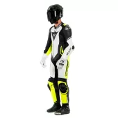 Kombinezon motocyklowy Dainese LAGUNA SECA 4 BIAŁY / CZARNY / ŻÓŁTY FLUO