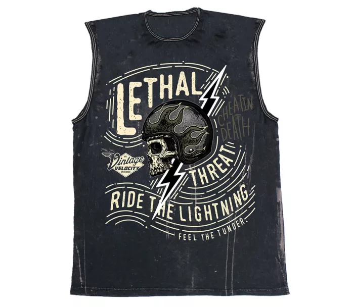 T-shirt Lethal Threat Ride the Lightning czarny