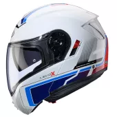 Kask składany Caberg Levo X Elite white/red/blue/light blue