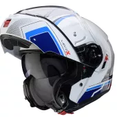 Kask składany Caberg Levo X Elite white/red/blue/light blue