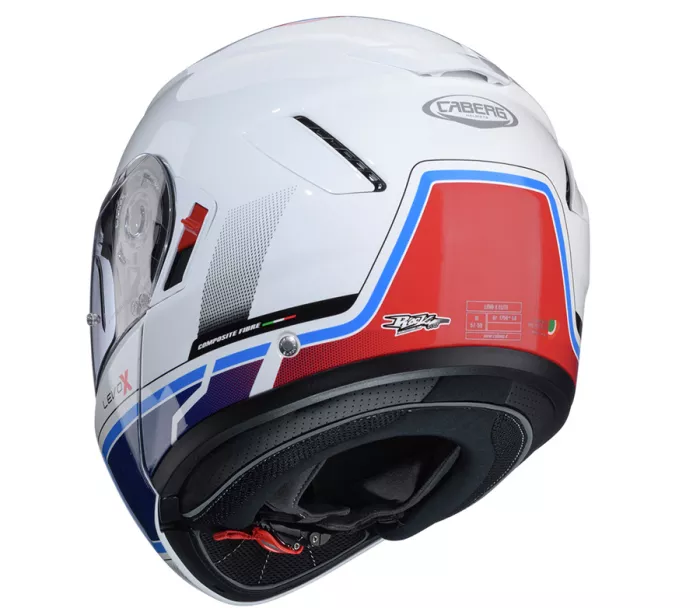 Kask składany Caberg Levo X Elite white/red/blue/light blue