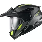 Składany kask NEXX X.LIFECOUNTRY Terra grey/neon MT