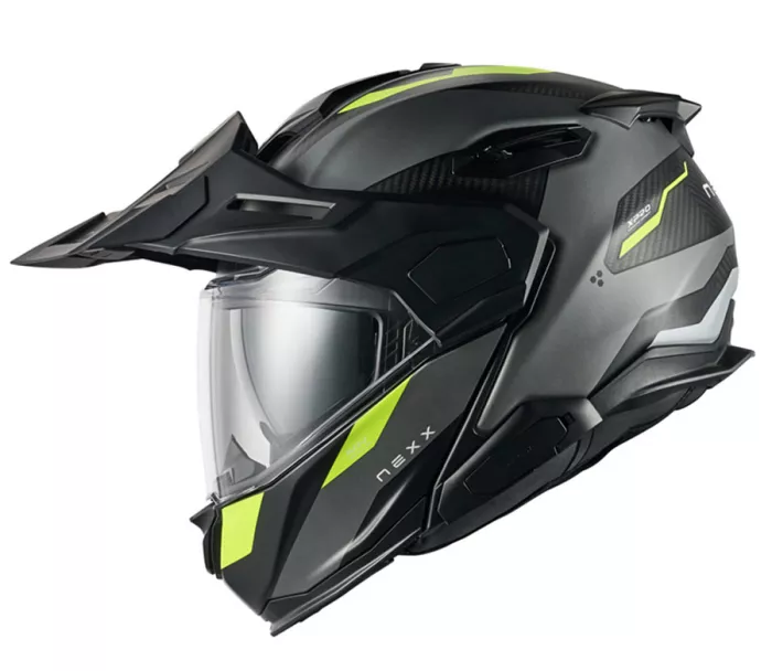 Składany kask NEXX X.LIFECOUNTRY Terra grey/neon MT