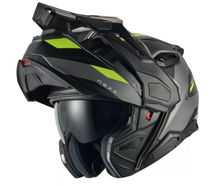 Składany kask NEXX X.LIFECOUNTRY Terra grey/neon MT