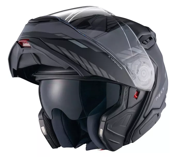 Kask motocyklowy NEXX X.LIFETOUR Globe black/gray MT