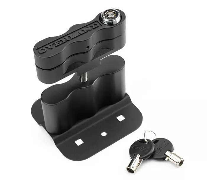 Kriega Overland Lockable Mount - Including Lock - Black