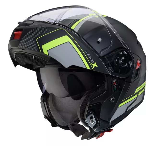 Kask składany Caberg Levo X Elite matt black/grey/yellow fluo