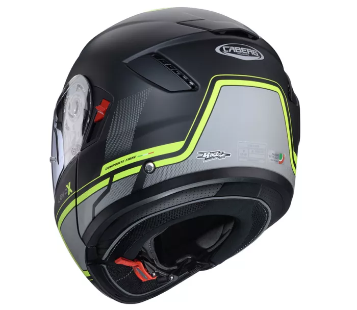 Kask składany Caberg Levo X Elite matt black/grey/yellow fluo