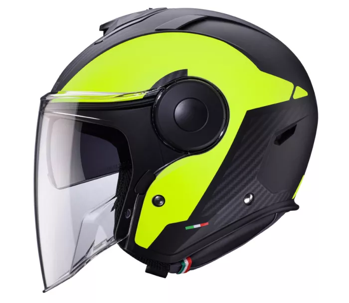 Otwórz kask Caberg Soho Milano matt black/yellow fluo