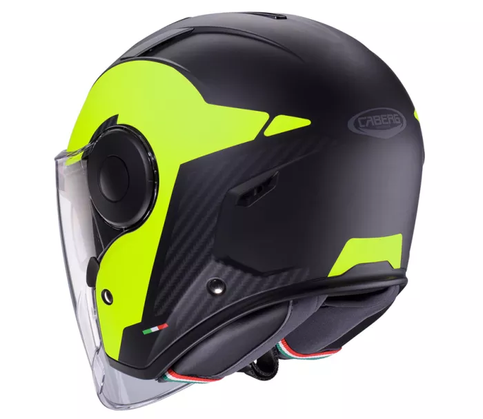 Otwórz kask Caberg Soho Milano matt black/yellow fluo