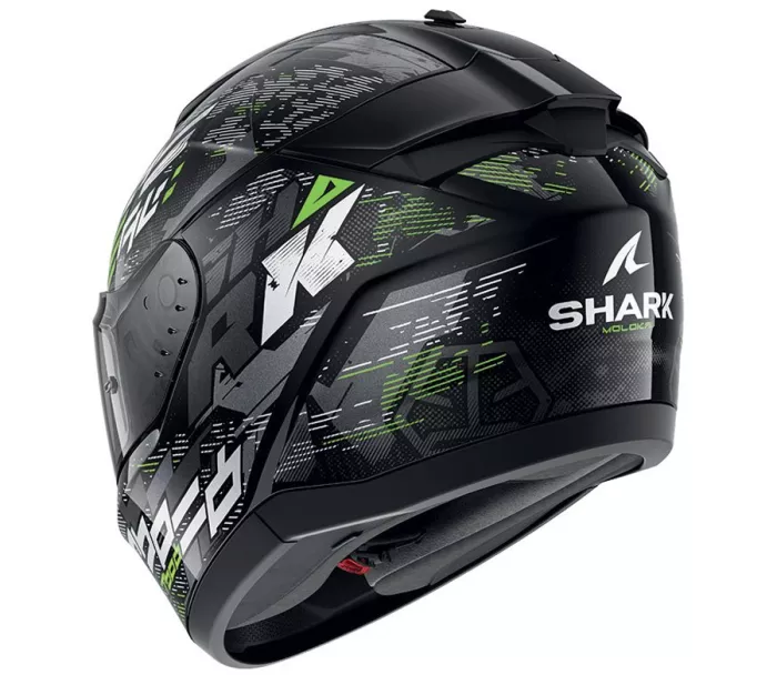 Kask motocyklowy Shark KSG RIDILL 2 MOLOKAI Black Silver Green