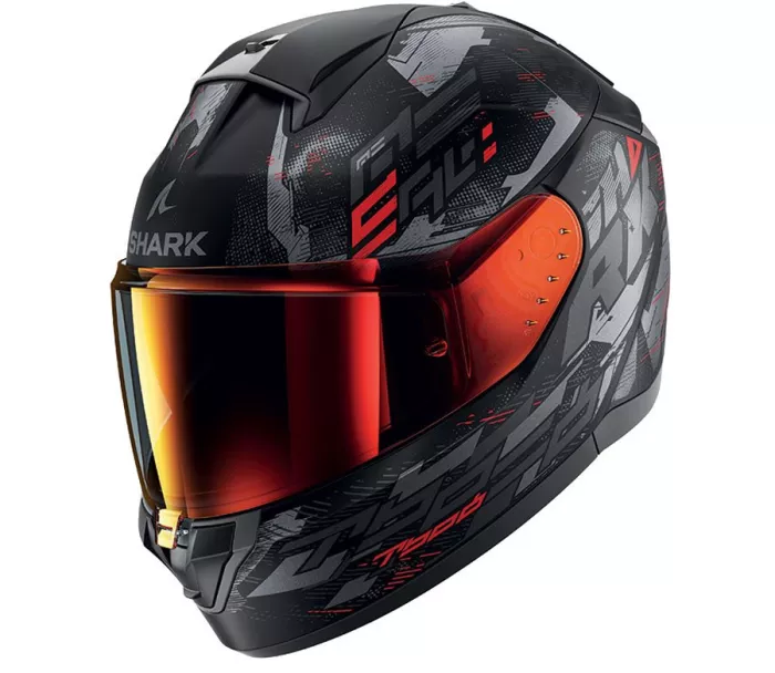 Kask motocyklowy Shark KAR RIDILL 2 MOLOKAI Mat Black Anthracite Red