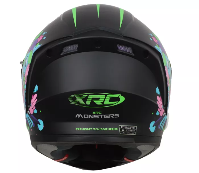 Integralny kask XRC MONSTERS matt black