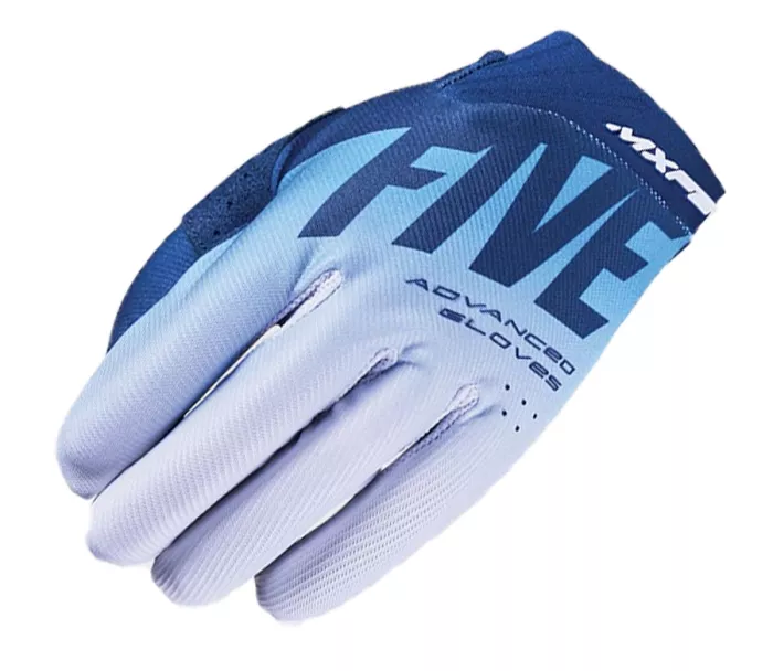 Rękawiczki motocrossowe Five MXF2 Evo Split navy/white/blue