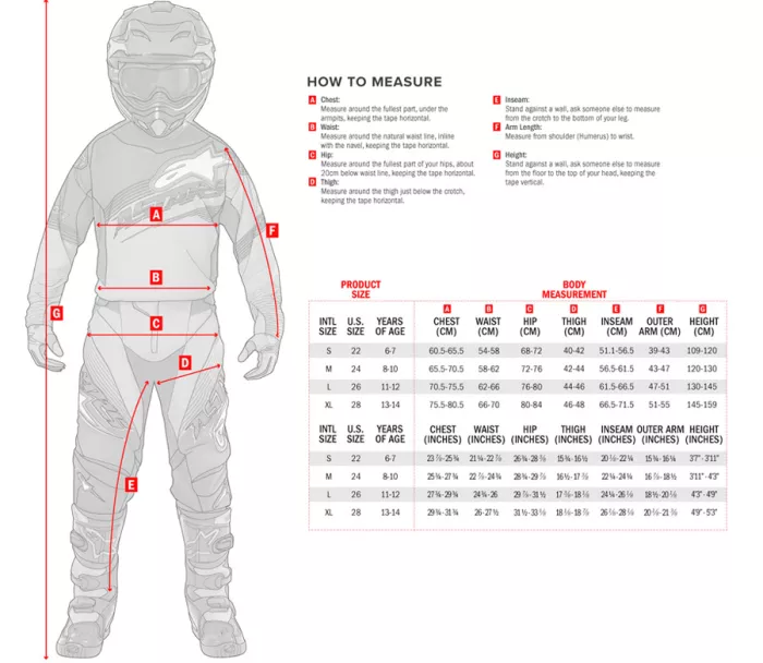 Dziecięce spodnie motocrossowe Alpinestars Youth Racer North czarno/czerwone