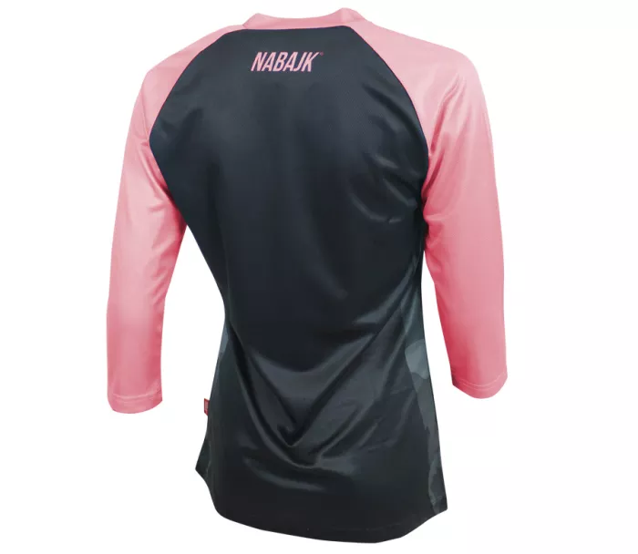 Koszulka damska Nabajk Ancze 3/4 sleeve black/old pink