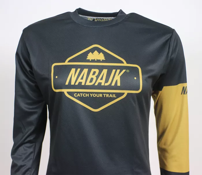 Damska koszulka Nabajk Deshtny long sleeve black/gold