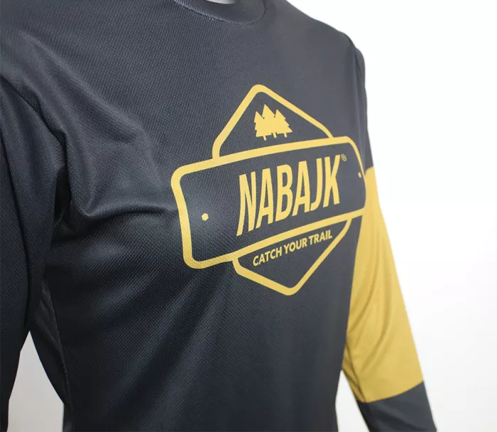 Damska koszulka Nabajk Deshtny long sleeve black/gold