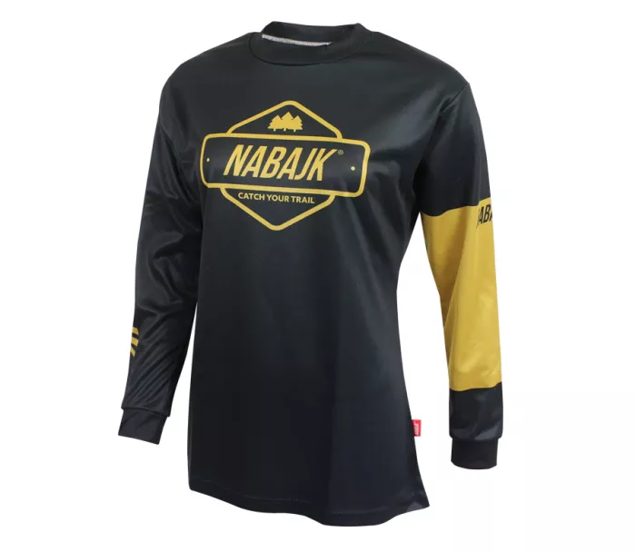 Damska koszulka Nabajk Deshtny long sleeve black/gold