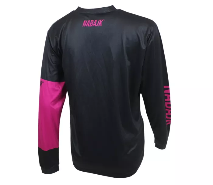 Damska koszulka Nabajk Deshtny long sleeve black/pink