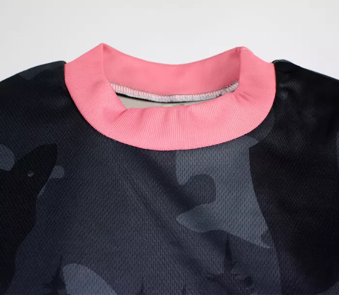 Koszulka damska Nabajk Kubba short sleeve black camo/old pink