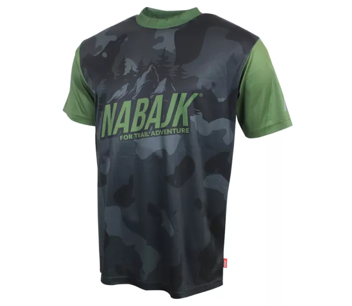 Męska koszulka Nabajk Kubba short sleeve black camo/khaki