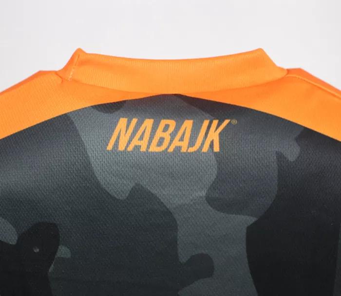 Męska koszulka Nabajk Pradeed short sleeve black camo/orange