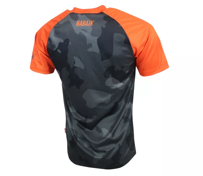 Męska koszulka Nabajk Pradeed short sleeve black camo/orange