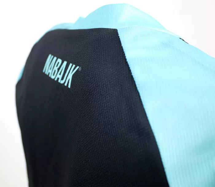 Damska koszulka Nabajk Pradeed 3/4 sleeve black/turquoise