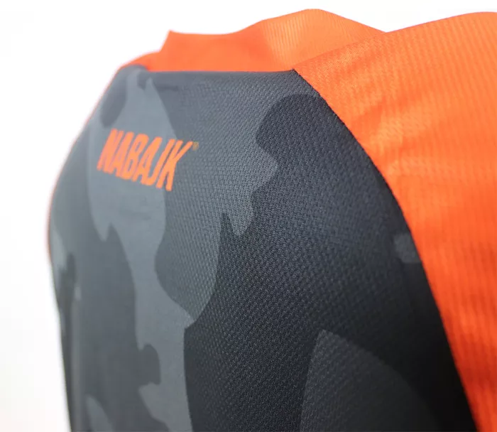 Męska koszulka Nabajk Shpindler short sleeve black camo/orange