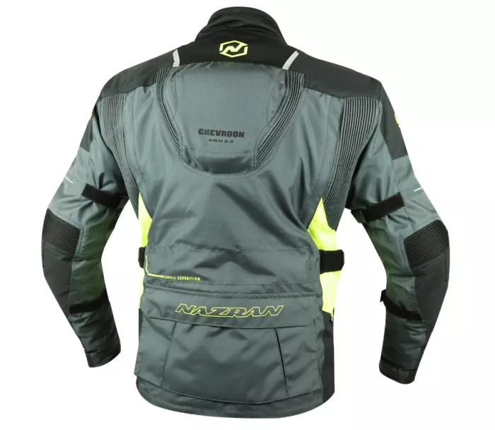 Kurtka motocyklowa Nazran Cavell Tech-Air czarna / szara / fluo