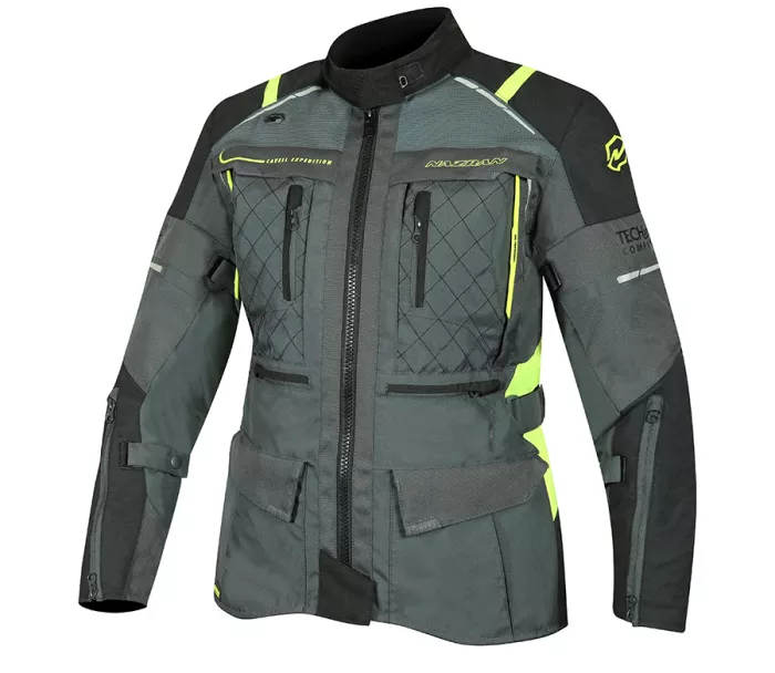 Damska kurtka motocyklowa Nazran Cavell Tech-Air czarna / szara / fluo