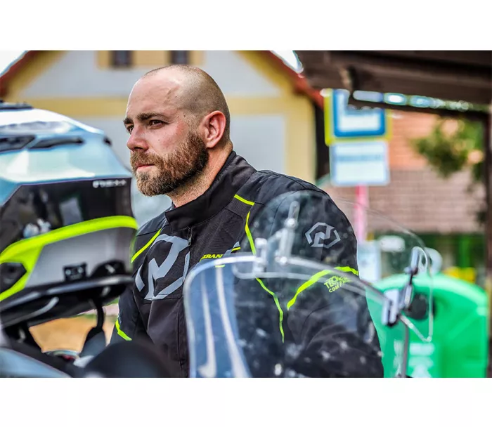 Kurtka motocyklowa Nazran Ascona 2.0 czarna / fluo kompatybilna z Tech-air