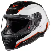 Kask motocyklowy NEXX X.R3R CARBON biało/czerwony