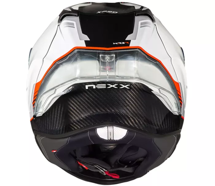 Kask motocyklowy NEXX X.R3R CARBON biało/czerwony