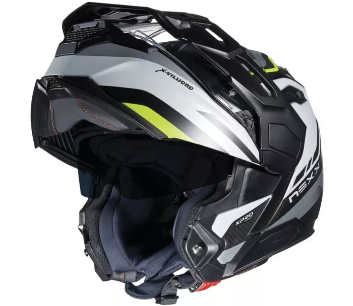 Kask węglowy NEXX X.VILIJORD HIKER biały / neonowy MT