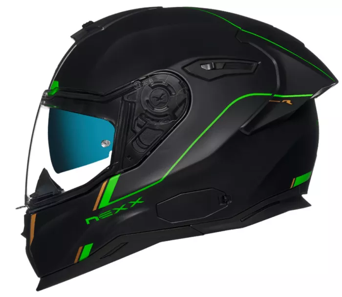 Kask motocyklowy NEXX SX.100R FRENETIC zielono/czarny MT rozmiar S